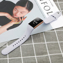 For Fitbit Charge 3 18mm Solid Color Silicone Watch Band A(Light Grey)