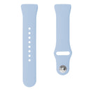 For Fitbit Charge 3 18mm Solid Color Silicone Watch Band A(Light Blue)
