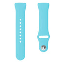 For Fitbit Charge 3 18mm Solid Color Silicone Watch Band A(Cyan)
