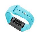 For Fitbit Charge 3 18mm Solid Color Silicone Watch Band A(Cyan)