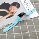 For Fitbit Charge 3 18mm Solid Color Silicone Watch Band A(Cyan)