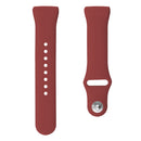 For Fitbit Charge 3 18mm Solid Color Silicone Watch Band A(Crimson)