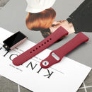 For Fitbit Charge 3 18mm Solid Color Silicone Watch Band A(Crimson)