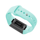 For Fitbit Charge 3 18mm Solid Color Silicone Watch Band A(Teal)