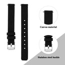 For Fitbit Inspire HR Nylon Canvas Strap Metal Connector Size: Large Size(Black)