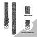For Fitbit Inspire HR Nylon Canvas Strap Metal Connector Size: Large Size(Dark Gray)