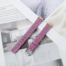 For Fitbit Inspire HR Nylon Canvas Strap Metal Connector Size: Large Size(Deep Purple)