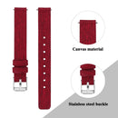 For Fitbit Inspire HR Nylon Canvas Strap Metal Connector Size: Small Size(Red)