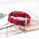 For Fitbit Inspire HR Nylon Canvas Strap Metal Connector Size: Small Size(Red)