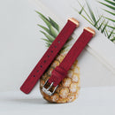 For Fitbit Inspire HR Nylon Canvas Strap Metal Connector Size: Small Size(Red)