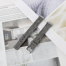 For Fitbit Inspire HR Nylon Canvas Strap Metal Connector Size: Small Size(Dark Gray)