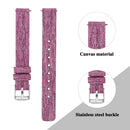 For Fitbit Inspire HR Nylon Canvas Strap Metal Connector Size: Small Size(Deep Purple)