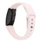 For Fitbit Inspire HR Solid Color Silicone Watch Band A Type Size: Small Size(Sand Powder)