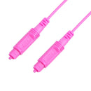 2m EMK OD2.2mm Digital Audio Optical Fiber Cable Plastic Speaker Balance Cable(Pink)