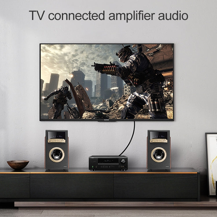 2m EMK OD2.2mm Digital Audio Optical Fiber Cable Plastic Speaker Balance Cable(Sky Blue)