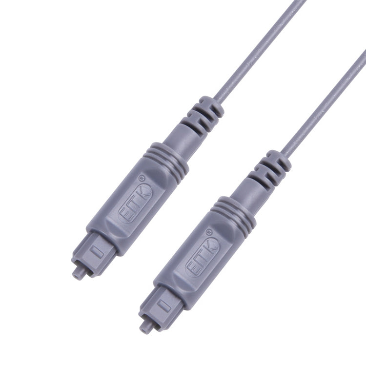 3m EMK OD2.2mm Digital Audio Optical Fiber Cable Plastic Speaker Balance Cable(Silver Grey)
