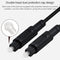 1.5m EMK OD4.0mm Square Port to Square Port Digital Audio Speaker Optical Fiber Connecting Cable(Sky Blue)