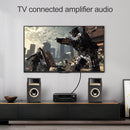 15m EMK OD4.0mm Square Port to Square Port Digital Audio Speaker Optical Fiber Connecting Cable(Black)