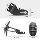 Motorcycle Stainless Steel Modified Rear Wheel Fender Dustproof Splash Flaps Mudguards Fender Guard, Style:A Style Foot
