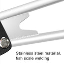 Motorcycle Stainless Steel Modified Rear Wheel Fender Dustproof Splash Flaps Mudguards Fender Guard, Style:A Style Foot