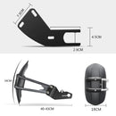 Motorcycle Stainless Steel Modified Rear Wheel Fender Dustproof Splash Flaps Mudguards Fender Guard, Style:B Style Foot