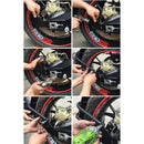 Motorcycle Stainless Steel Modified Rear Wheel Fender Dustproof Splash Flaps Mudguards Fender Guard, Style:B Style Foot