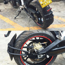 Motorcycle Stainless Steel Modified Rear Wheel Fender Dustproof Splash Flaps Mudguards Fender Guard, Style:B Style Foot