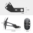 Motorcycle Stainless Steel Modified Rear Wheel Fender Dustproof Splash Flaps Mudguards Fender Guard, Style:D Style Foot