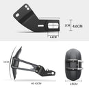 Motorcycle Stainless Steel Modified Rear Wheel Fender Dustproof Splash Flaps Mudguards Fender Guard, Style:E Style Foot