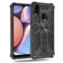 For Samsung Galaxy A10s Shockproof TPU + PC Magnetic Protective Case with Holder(Black)