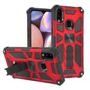 For Samsung Galaxy A10s Shockproof TPU + PC Magnetic Protective Case with Holder(Black)