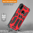 For Samsung Galaxy A10s Shockproof TPU + PC Magnetic Protective Case with Holder(Black)