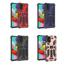 For Samsung Galaxy A51 Shockproof TPU + PC Magnetic Protective Case with Holder(Rose Gold)
