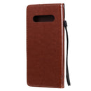 For LG V60 ThinQ 5G Tree & Cat Embossed Pattern Horizontal Flip Leather Case with Holder & Card Slots & Wallet & Lanyard(Coffee)