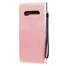 For LG V60 ThinQ 5G Tree & Cat Embossed Pattern Horizontal Flip Leather Case with Holder & Card Slots & Wallet & Lanyard(Rose Gold)