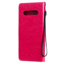 For LG V60 ThinQ 5G Tree & Cat Embossed Pattern Horizontal Flip Leather Case with Holder & Card Slots & Wallet & Lanyard(Rose Red)
