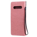 For LG V60 ThinQ 5G Tree & Cat Embossed Pattern Horizontal Flip Leather Case with Holder & Card Slots & Wallet & Lanyard(Pink)