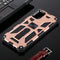 For Samsung Galaxy A71 Shockproof TPU + PC Magnetic Protective Case with Holder(Rose Gold)