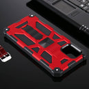 For Samsung Galaxy A71 Shockproof TPU + PC Magnetic Protective Case with Holder(Red)