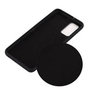 For Samsung Galaxy Note20 5G Pure Color Liquid Silicone Shockproof Full Coverage Case(Black)