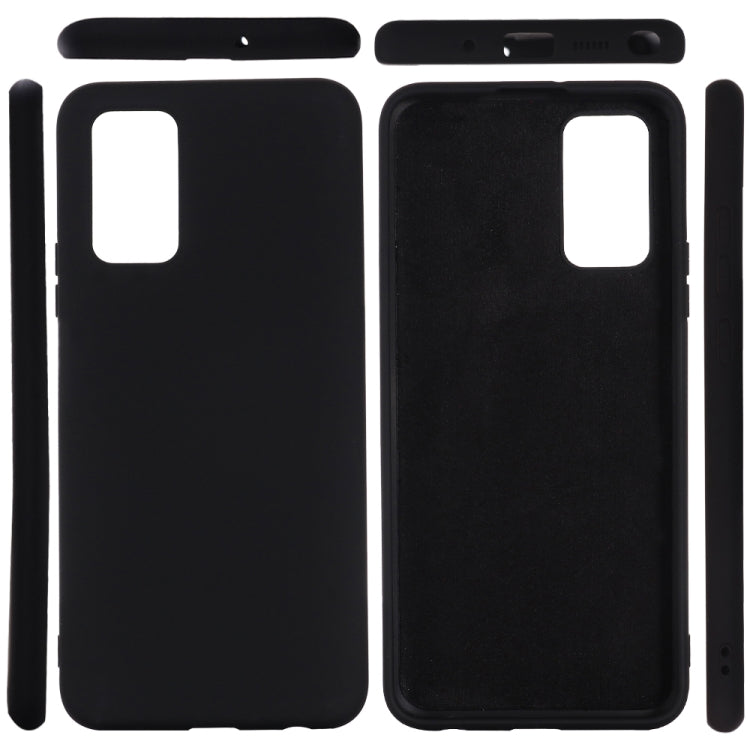 For Samsung Galaxy Note20 5G Pure Color Liquid Silicone Shockproof Full Coverage Case(Black)
