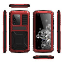 For Samsung Galaxy S20 Ultra R-JUST Waterproof Shockproof Dustproof Metal + Silicone Protective Case(Red)