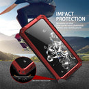 For Samsung Galaxy S20 Ultra R-JUST Waterproof Shockproof Dustproof Metal + Silicone Protective Case(Red)