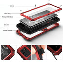 For Samsung Galaxy S20 Ultra R-JUST Waterproof Shockproof Dustproof Metal + Silicone Protective Case(Red)