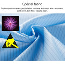 Striped Anti-static Split Hood Dust-proof Work Suit, Size:XXXXXL(Navy Blue)