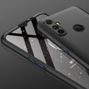 For OPPO Realme C3 GKK Three Stage Splicing Full Coverage PC Protective Case(Black)