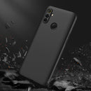 For OPPO Realme C3 GKK Three Stage Splicing Full Coverage PC Protective Case(Black)