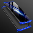 For OPPO Realme C3 GKK Three Stage Splicing Full Coverage PC Protective Case(Black Blue)