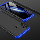 For OPPO Realme C3 GKK Three Stage Splicing Full Coverage PC Protective Case(Black Blue)