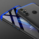 For OPPO Realme C3 GKK Three Stage Splicing Full Coverage PC Protective Case(Black Blue)